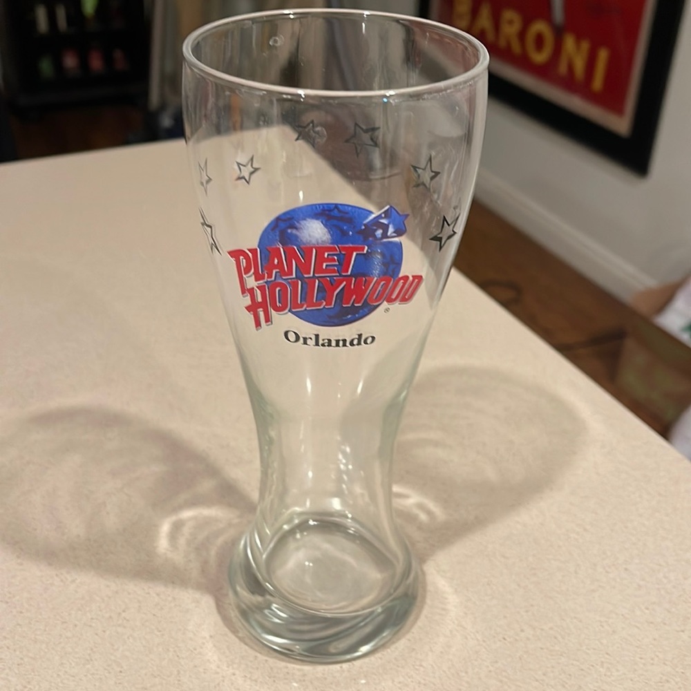 Planet Hollywood Pilsner glass